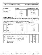 PHF14NQ20T datasheet pdf Philips