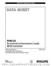 PHN103 datasheet pdf Philips