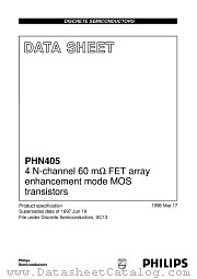 PHN405 datasheet pdf Philips
