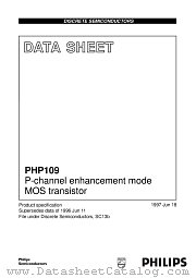 PHP109 datasheet pdf Philips
