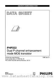 PHP222 datasheet pdf Philips