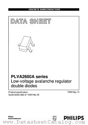 PLVA2600A datasheet pdf Philips