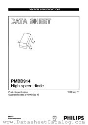 PMBD914 datasheet pdf Philips