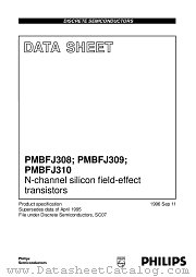 PMBFJ308 datasheet pdf Philips