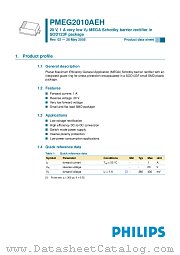 PMEG2010AEH datasheet pdf Philips
