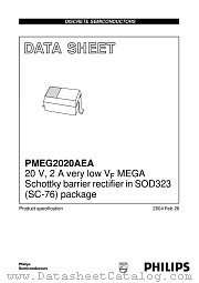 PMEG2020AEA datasheet pdf Philips