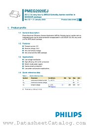 PMEG2020EJ datasheet pdf Philips