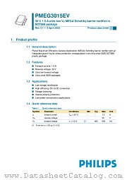 PMEG3015EV datasheet pdf Philips