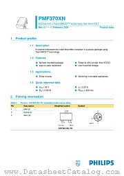 PMF370XN datasheet pdf Philips