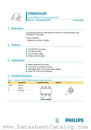 PMN34UN datasheet pdf Philips