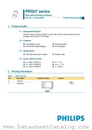 PRS07G datasheet pdf Philips