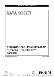 PSMN015-100B datasheet pdf Philips