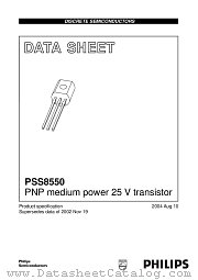 PSS8550 datasheet pdf Philips
