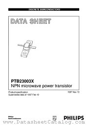 PTB23003X datasheet pdf Philips