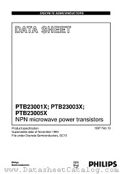 PTB23005X datasheet pdf Philips