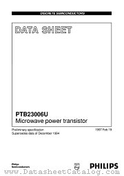 PTB23006U datasheet pdf Philips