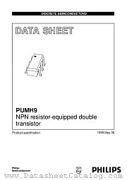 PUMH9 datasheet pdf Philips