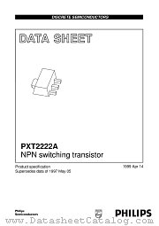 PXT2222 datasheet pdf Philips