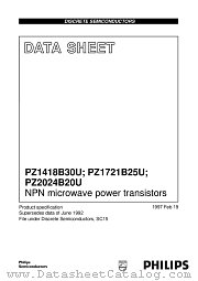 PZ2024B20U datasheet pdf Philips