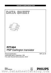 PZTA64 datasheet pdf Philips