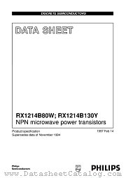 RX1214B130Y datasheet pdf Philips