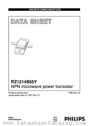 RZ1214B65Y datasheet pdf Philips