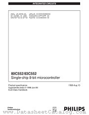 P80C552EHA datasheet pdf Philips