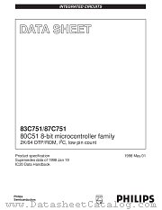 S83C751-4DB datasheet pdf Philips