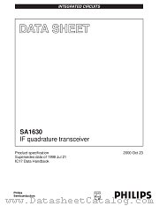 SA1630BE datasheet pdf Philips
