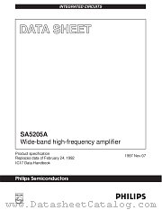 SA5205 datasheet pdf Philips