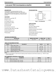 SA5222 datasheet pdf Philips