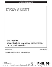 SA57001-XX datasheet pdf Philips