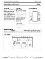 SA637 datasheet pdf Philips