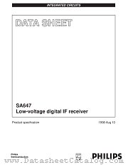 SA647 datasheet pdf Philips