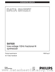 SA7025DK datasheet pdf Philips