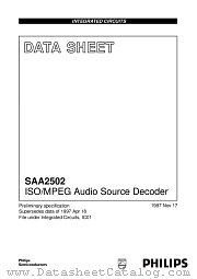 SAA2502H datasheet pdf Philips
