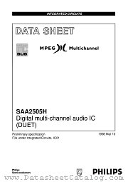 SAA2505H datasheet pdf Philips