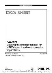 SAA2521 datasheet pdf Philips