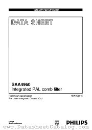 SAA4960 datasheet pdf Philips
