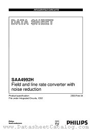 SAA4992H datasheet pdf Philips