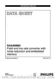 SAA4998H datasheet pdf Philips