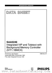 SAA5249 datasheet pdf Philips
