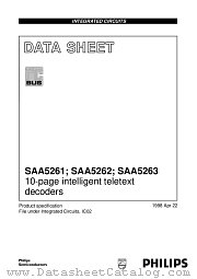 SAA5263PS datasheet pdf Philips