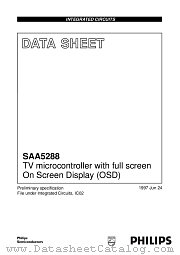 SAA5288PS datasheet pdf Philips