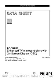 SAA5647 datasheet pdf Philips