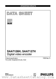 SAA7127 datasheet pdf Philips