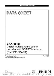 SAA7151B datasheet pdf Philips
