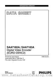 SAA7182A datasheet pdf Philips