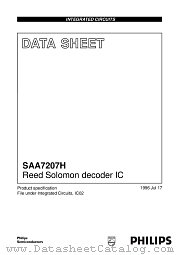 SAA7207H/C1 datasheet pdf Philips