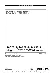 SAA7215 datasheet pdf Philips